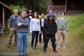 Noah Weisberg, Corey Grant, Sweetie Sherrié, Drew Rausch, and Ashley Wood in Bigfoot: The Lost Coast Tapes (2012)