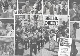 Walter Matthau, Barbra Streisand, Louis Armstrong, Michael Crawford, Marianne McAndrew, and Tommy Tune in Hello, Dolly! 