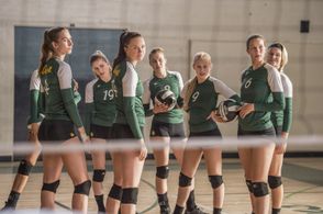 Tiera Skovbye, Danika Yarosh, Erin Moriarty, Natalie Sharp, and Lillian Doucet-Roche in The Miracle Season (2018)