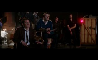 Cameron Moir and Johnny Knoxville in the Short Film Desire by Director Hala Matar. 2014, Los Angeles.