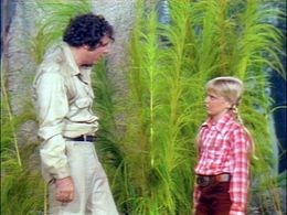 Kathy Coleman and Spencer Milligan in Land of the Lost (1974)