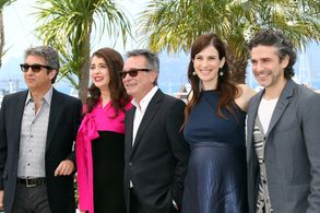 Ricardo Darín, Oscar Martínez, María Marull, Erica Rivas, and Leonardo Sbaraglia at an event for Wild Tales (2014)