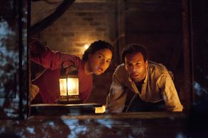 Jurnee Smollett and Johnny Ray Gill in Underground (2016)
