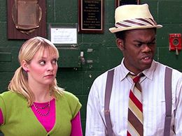 Jenni Barber and William Jackson Harper in The Electric Company (2006)