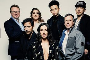 Pete Blumel, Andrew Bowen, Cathy Twigg, Lauren McFall, Taj Speights, Jonathan Alvord, and Ray Huang, of the film The 716