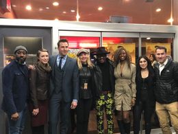 At the 2020 Winter Film Awards with the cast and crew of ALEX’S STRIP.