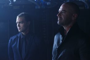 Alan Van Sprang and Jordan Hudyma in Shadowhunters (2016)