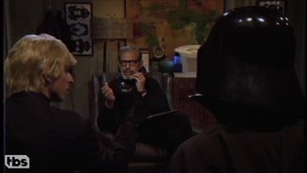 Jeff Goldblum and James Simenc in Conan (2010)