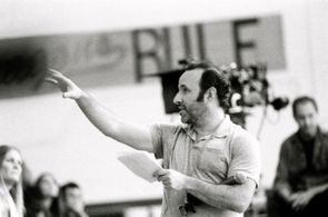 Jason Ensler on the set of Trooper