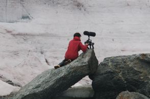 Dena films elephant seals in Antarctica