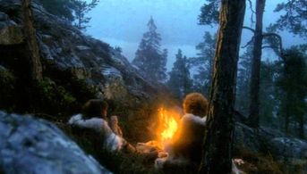 Dan Håfström and Hanna Zetterberg in Ronia, the Robber's Daughter (1986)