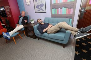 Kelsey Grammer and Frank Lesser at an event for IMDb at San Diego Comic-Con (2016)