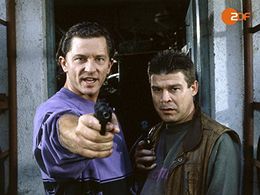 Werner Asam and Miroslav Nemec in The Old Fox (1977)