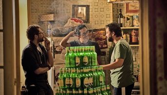 Karim Abdel Aziz and Marwan Hamed in The Blue Elephant (2014)