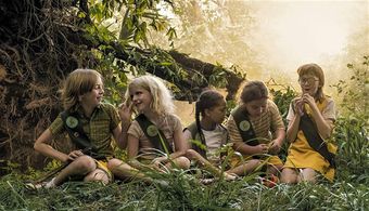 Mckenna Grace, Bella Higginbotham, Charlie Shotwell, Johanna Colón, and Milan in Troop Zero (2019)