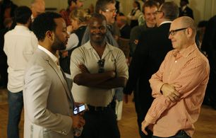 With John Legend — on the set of 