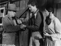 Paul Birch, Maureen Hingert, and Robert Knapp in Gunmen from Laredo (1959)