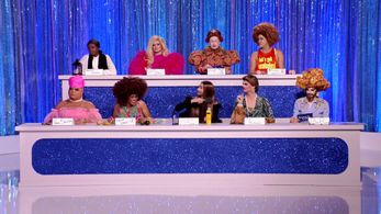 Gottmik, Olivia Lux, Rosé, Symone, Utica Queen, Denali, Tina Burner, Elliott with 2 Ts, and Kandy Muse in RuPaul's Drag 