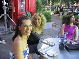 On set for Nonni's Biscotti (commercial)