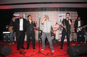 Ferdi Kurtuldu, Ceyhun Fersoy, and Ramiz Bayraktar at an event for Figüran (2015)