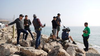 Setting frame with the crew!