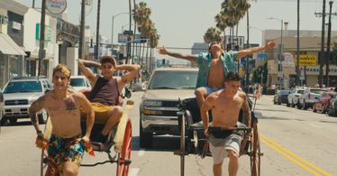 Jai Brooks, Beau Brooks, Daniel Sahyounie, The Janoskians, and Luke Brooks in Public Disturbance (2018)