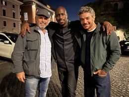 Giuseppe Zeno on set of Muti