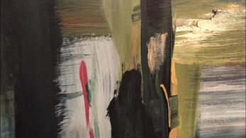 Abstract painting by Yasmin Naficy