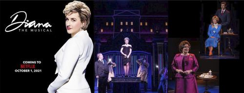 Jeanna de Waal, Bruce Dow, Judy Kaye, Roe Hartrampf in scenes from Diana on Netflix