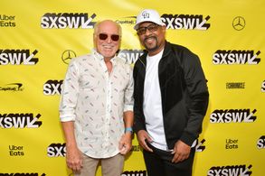 Martin Lawrence and Jimmy Buffett at an event for The Beach Bum (2019)