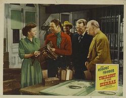 Roy Rogers, Pat Brady, Dale Evans, Edward Keane, and Harry Strang in Twilight in the Sierras (1950)