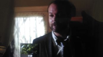 With Michelle Monaghan in The Path Season 3 opening scene.