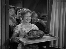 Mathilde Casadesus, Florelle, Micheline Luccioni, and Maria Schell in Gervaise (1956)