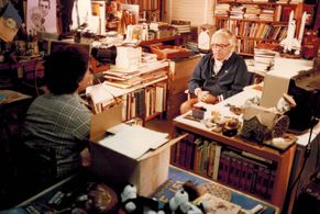 Ray Bradbury (author, screenwriter) and Arnold Leibovit 