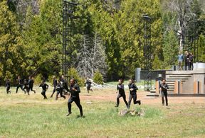 Nikita Ramsey, Jade Ramsey, Luke Tipple, and Kaliesha West in Capture (2013)