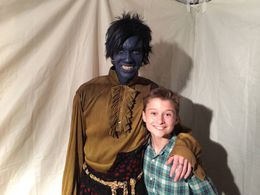 Cameron Brodeur on the set of Xmen - Apocalypse with 