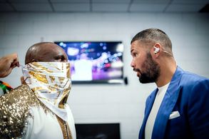 Dereck Chisora and Tony Bellew in DAZN Boxing: WBA International Heavyweight Title: Dereck Chisora vs. Kubrat Pulev II (