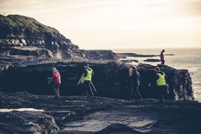 Michael J. Hartnett, Craig Kenny, M.D. Neely, James Marnell, and Desmond Eastwood in Unseen (2017)