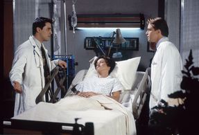 Matt LeBlanc, Roark Critchlow, and Karman Kruschke in Friends (1994)