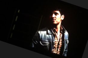 Performing at a Filmmakers-Screenwriters Production Showcase at Cal State Northridge.