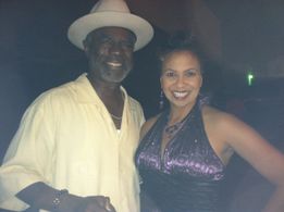 With Glynn Turman at a charity event in 2013
