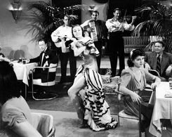 Cyd Charisse, Margaret Marquis, and Jack Hendricks in Escort Girl (1941)