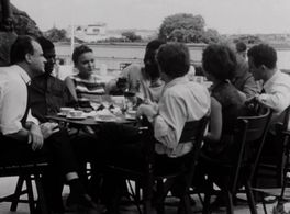 Nadine Ballot, Régis Debray, Marceline Loridan Ivens, Edgar Morin, Jean Rouch, Jean-Pierre Sergent, Raymond, and Landry 