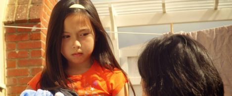 Production still from the film HASU