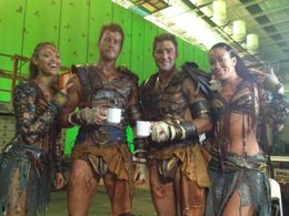 On set of Spartacus: War of the Damned