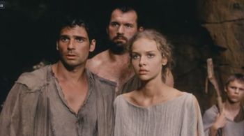 Pawel Delag, Rafal Kubacki, and Magdalena Mielcarz in Quo vadis (2001)