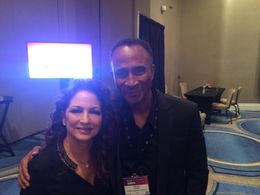 Gloria Estefan & Gordon Greene at the 2020 NATPE Conference