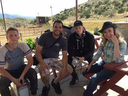 On the set of The Cowboy Kid