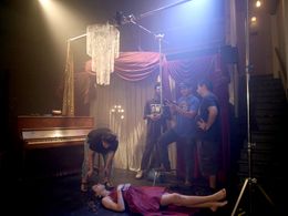 Zack Hosseini on the set of 