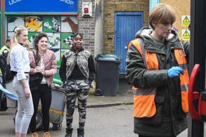 Jenna Russell, Seraphina Beh, Sydney Craven, and Tilly Keeper in EastEnders (1985)